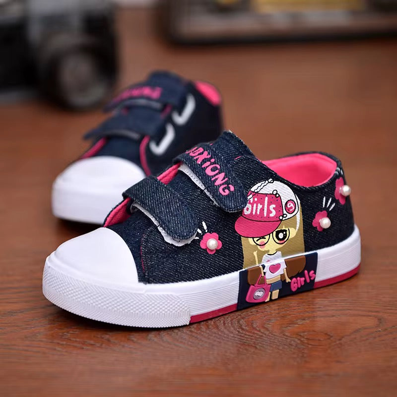Girls Canvas Denim Shoes