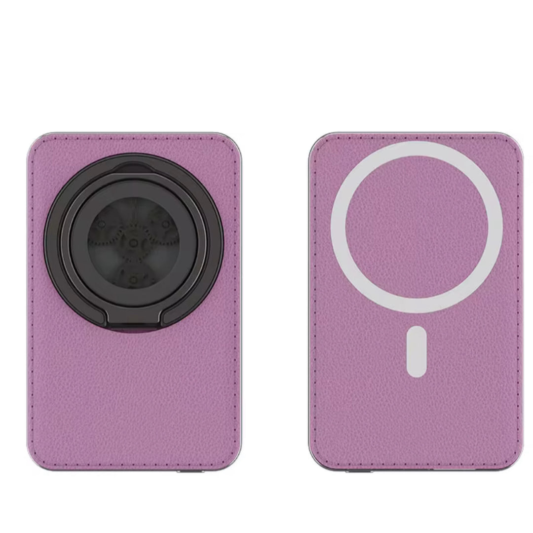 Magnetic Leatherette Wireless iPhone Charger
