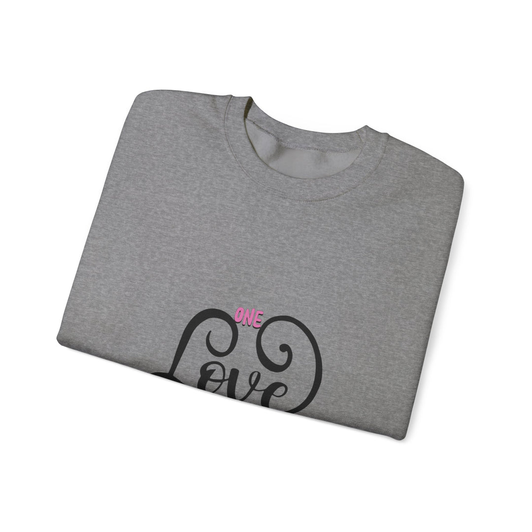 One Love Unisex Heavy Blend™ Crewneck Sweatshirt - Cozy & Meaningful Gift for Any Occasion