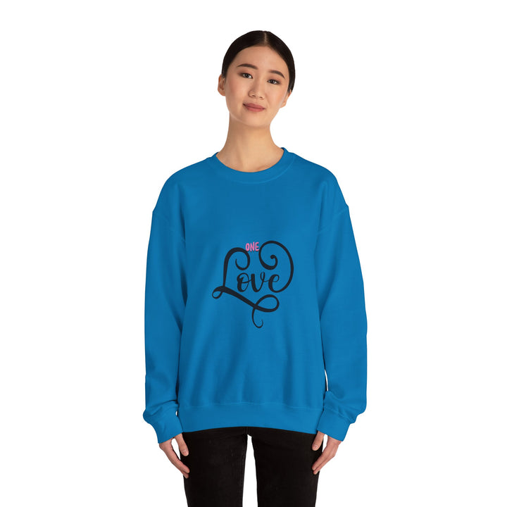 One Love Unisex Heavy Blend™ Crewneck Sweatshirt - Cozy & Meaningful Gift for Any Occasion
