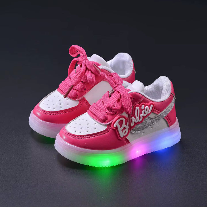 Girls Soft Sole Light Up Sneakers