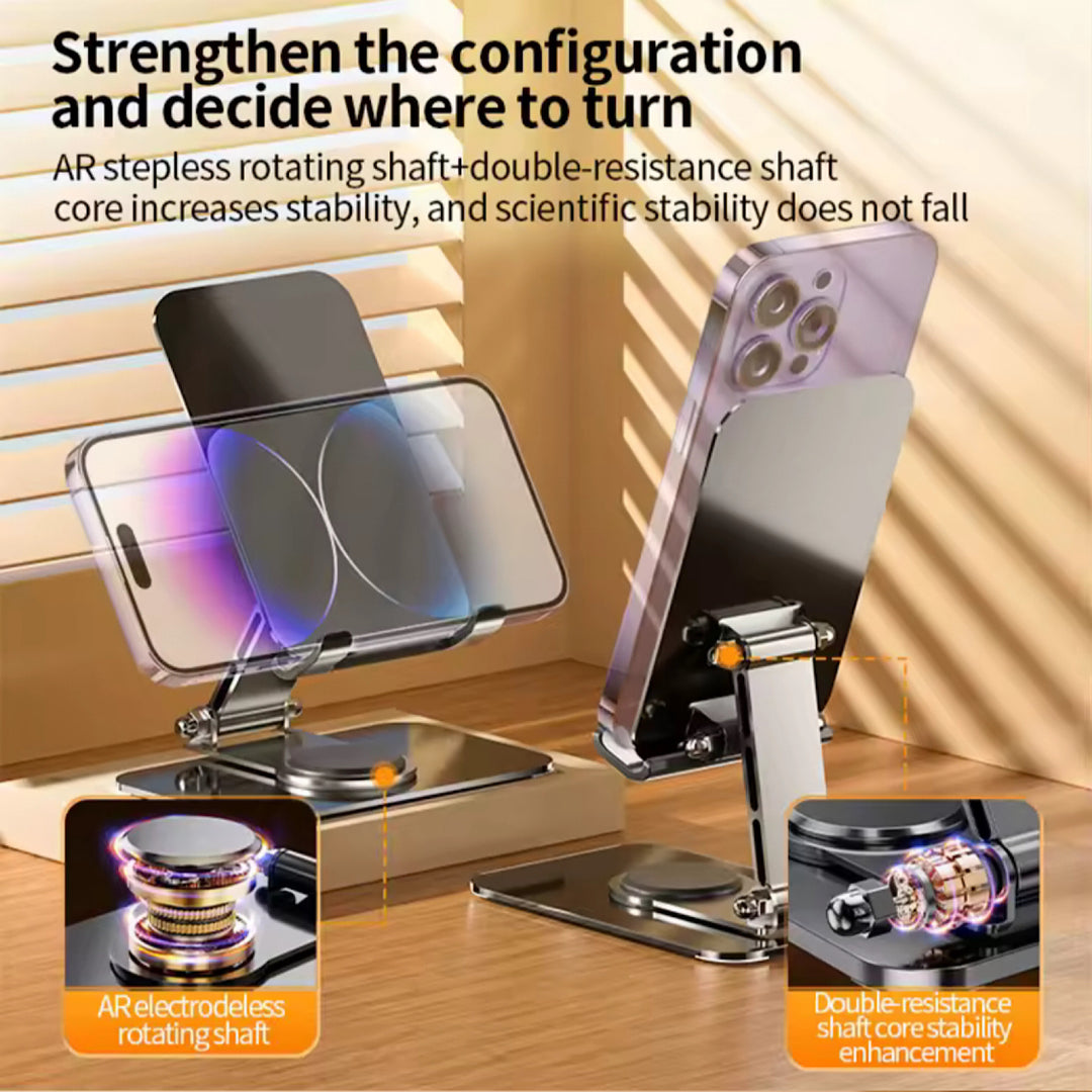 Portable Foldable Desktop Aluminum Alloy Mobile iPad Stand!