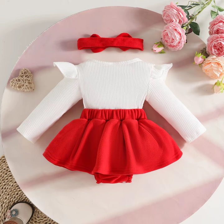 Floral Climbing Long Sleeve Outfits Cotton Baby sets