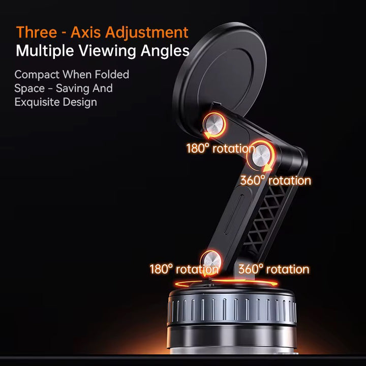 Three-axis Vacuum Magnetic Car Phone Holder