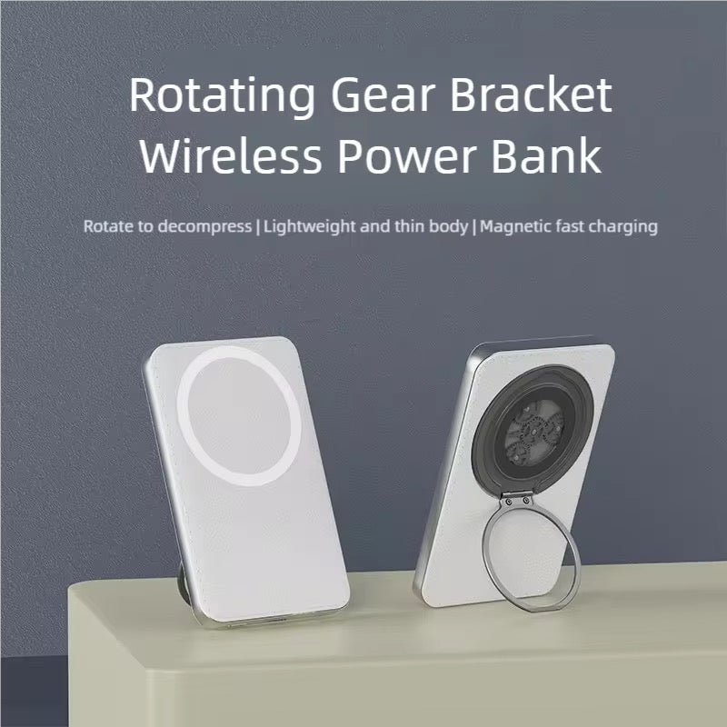 Magnetic Leatherette Wireless iPhone Charger