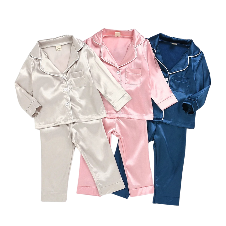 Winter Long Sleeve Kicks Satin Pijamas