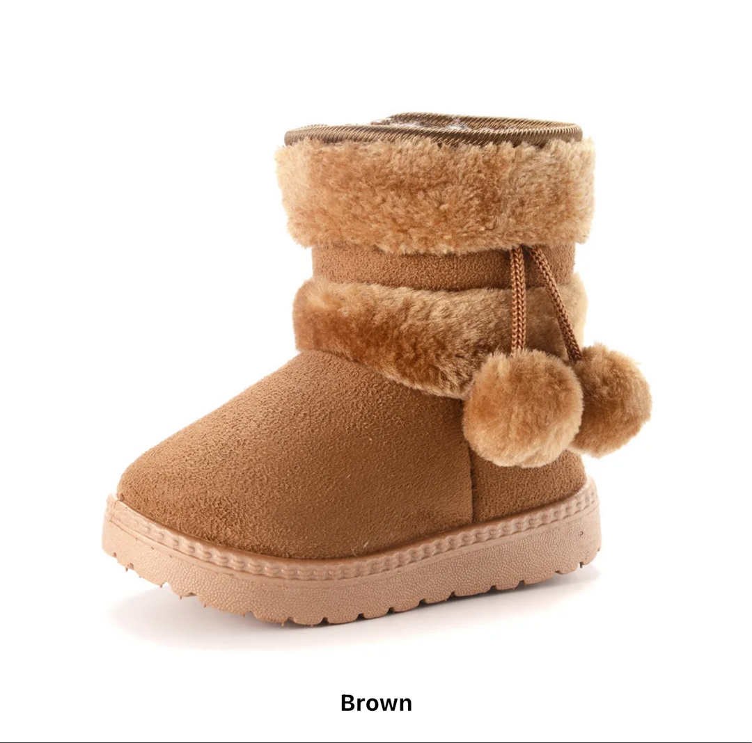 Warm Kids Girls Cotton Boots