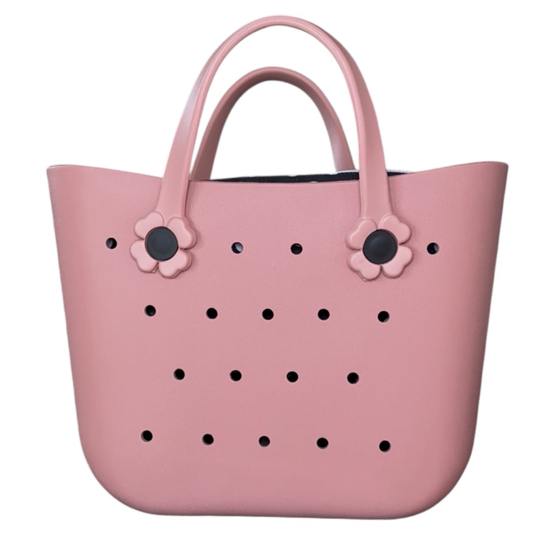 Custom Durable Silicone Waterproof Beach Tote Hand/Shoulder Bag with Inner bag & Sunflower hand