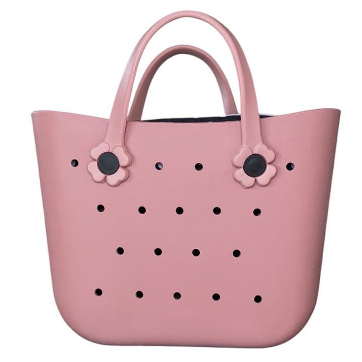 Custom Durable Silicone Waterproof Beach Tote Hand/Shoulder Bag with Inner bag & Sunflower hand