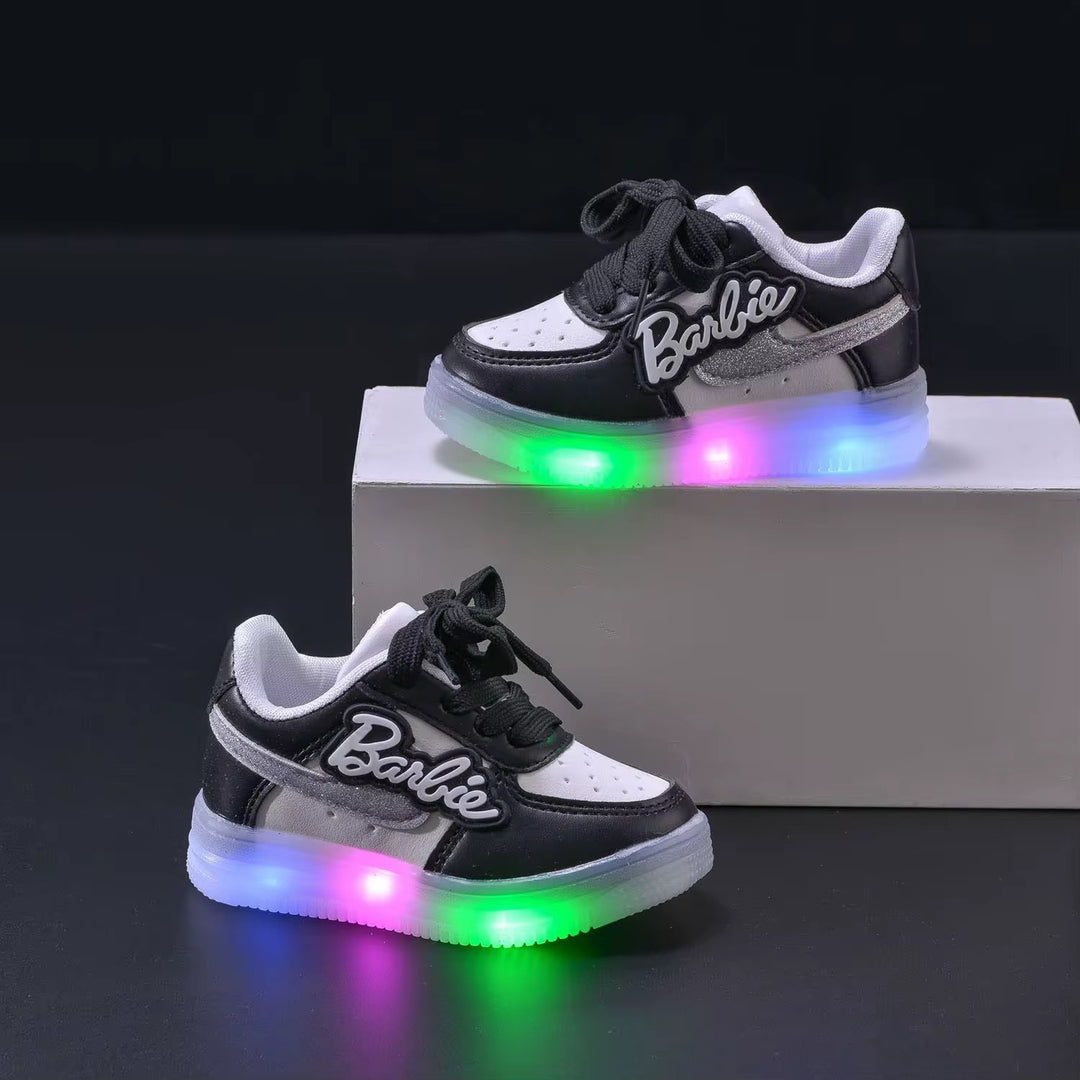 Girls Soft Sole Light Up Sneakers