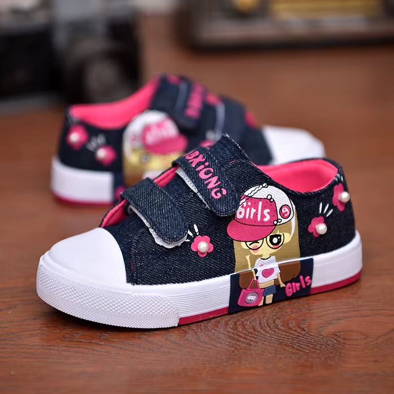 Girls Canvas Denim Shoes