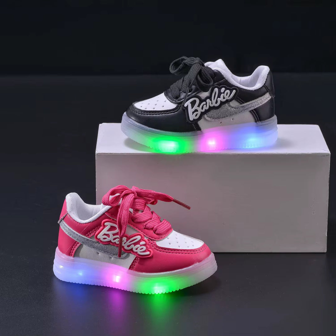 Girls Soft Sole Light Up Sneakers