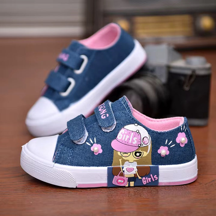 Girls Canvas Denim Shoes