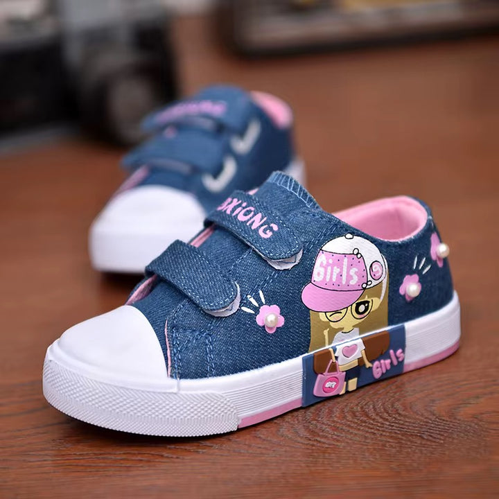 Girls Canvas Denim Shoes