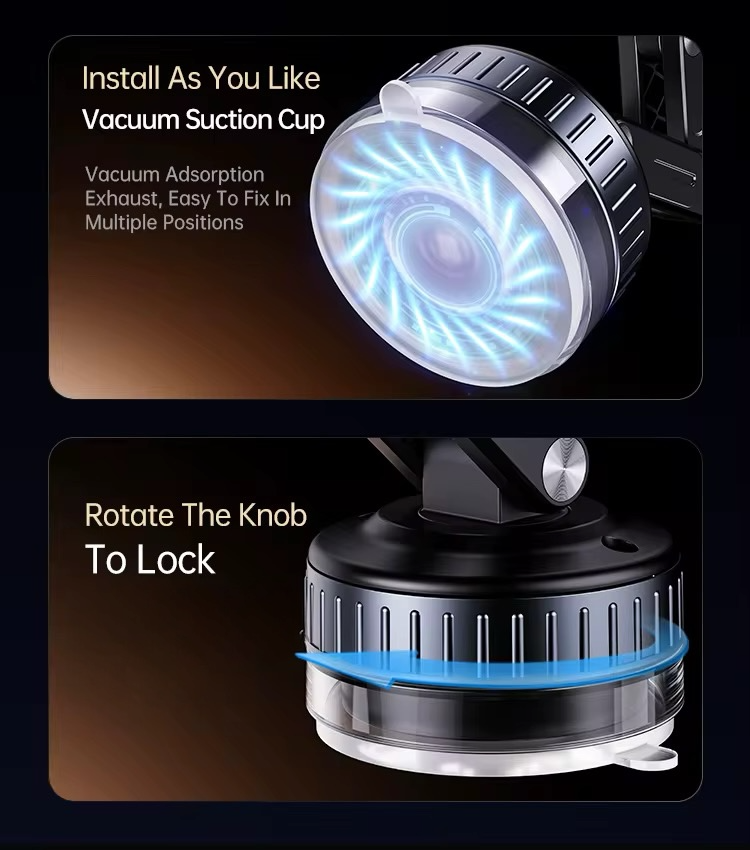 Three-axis Vacuum Magnetic Car Phone Holder