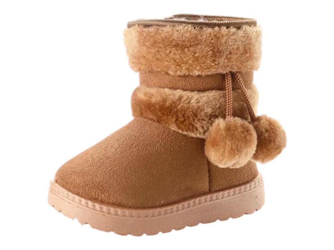 Warm Kids Girls Cotton Boots