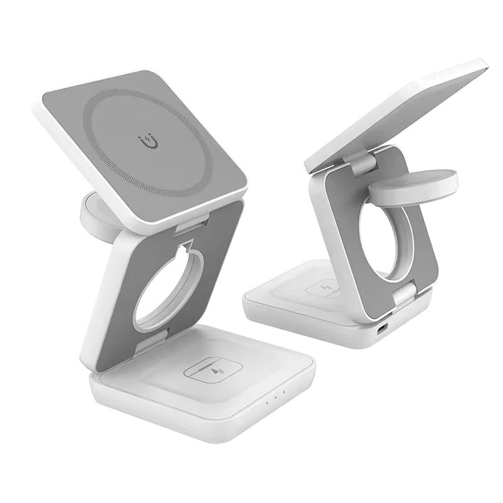 Magnetic Foldable 3 in 1 iPhone iPod iWatch Charger