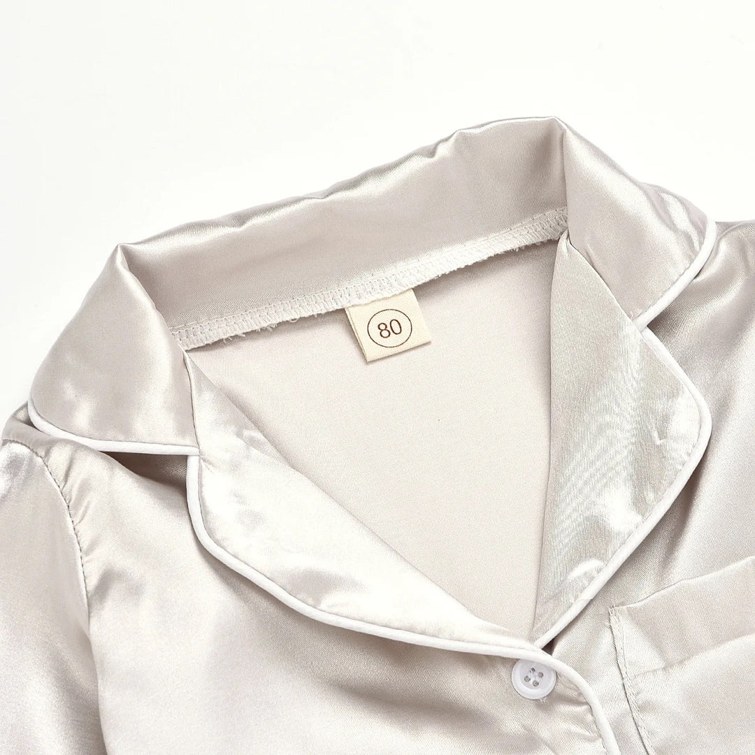 Winter Long Sleeve Kicks Satin Pijamas