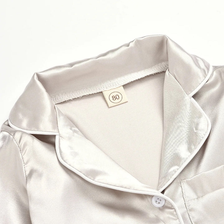 Winter Long Sleeve Kicks Satin Pijamas