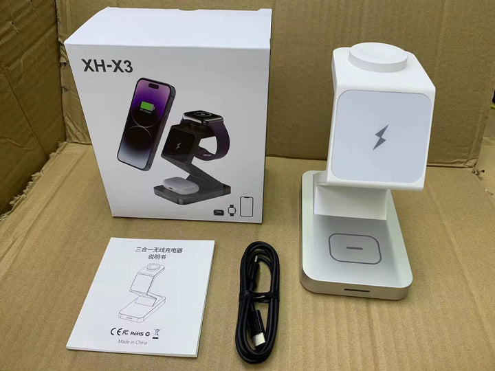 Fast Charging Station 3 in 1 Wireless Charger