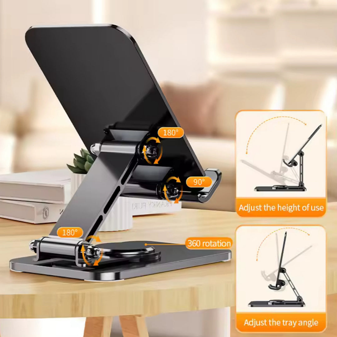 Portable Foldable Desktop Aluminum Alloy Mobile iPad Stand!