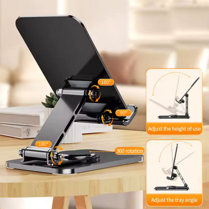 Portable Foldable Desktop Aluminum Alloy Mobile iPad Stand!