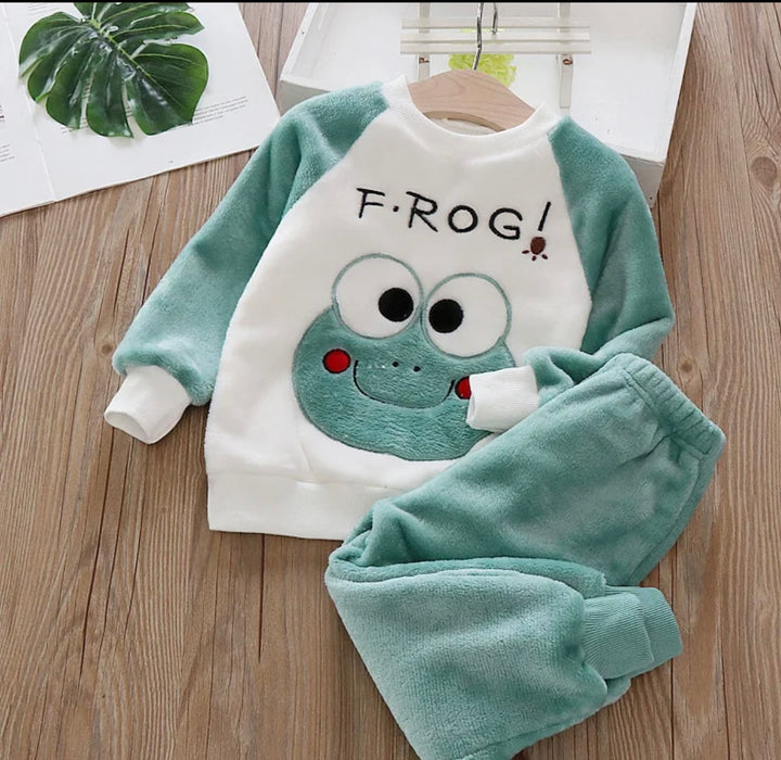 Baby Flannel Children Sleepwear Sets