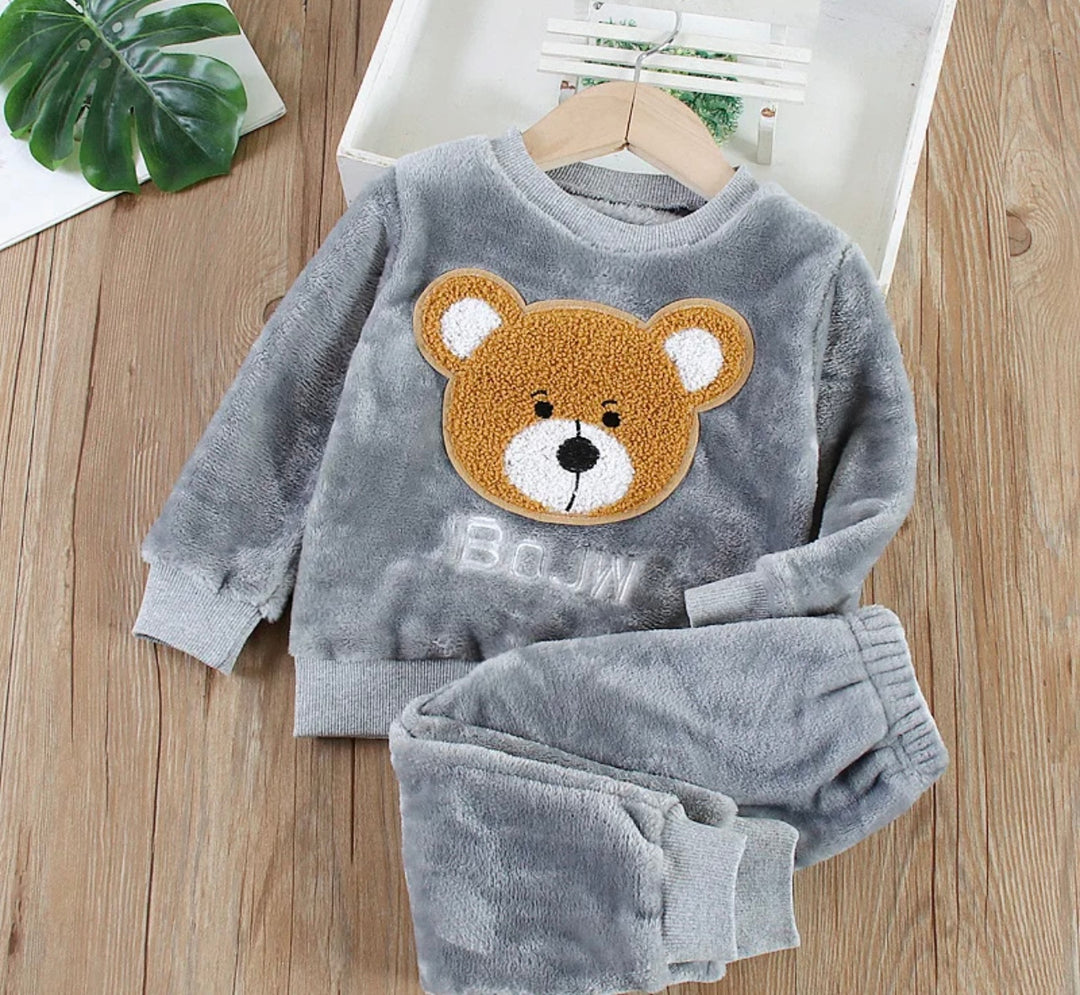 Baby Flannel Children Sleepwear Sets