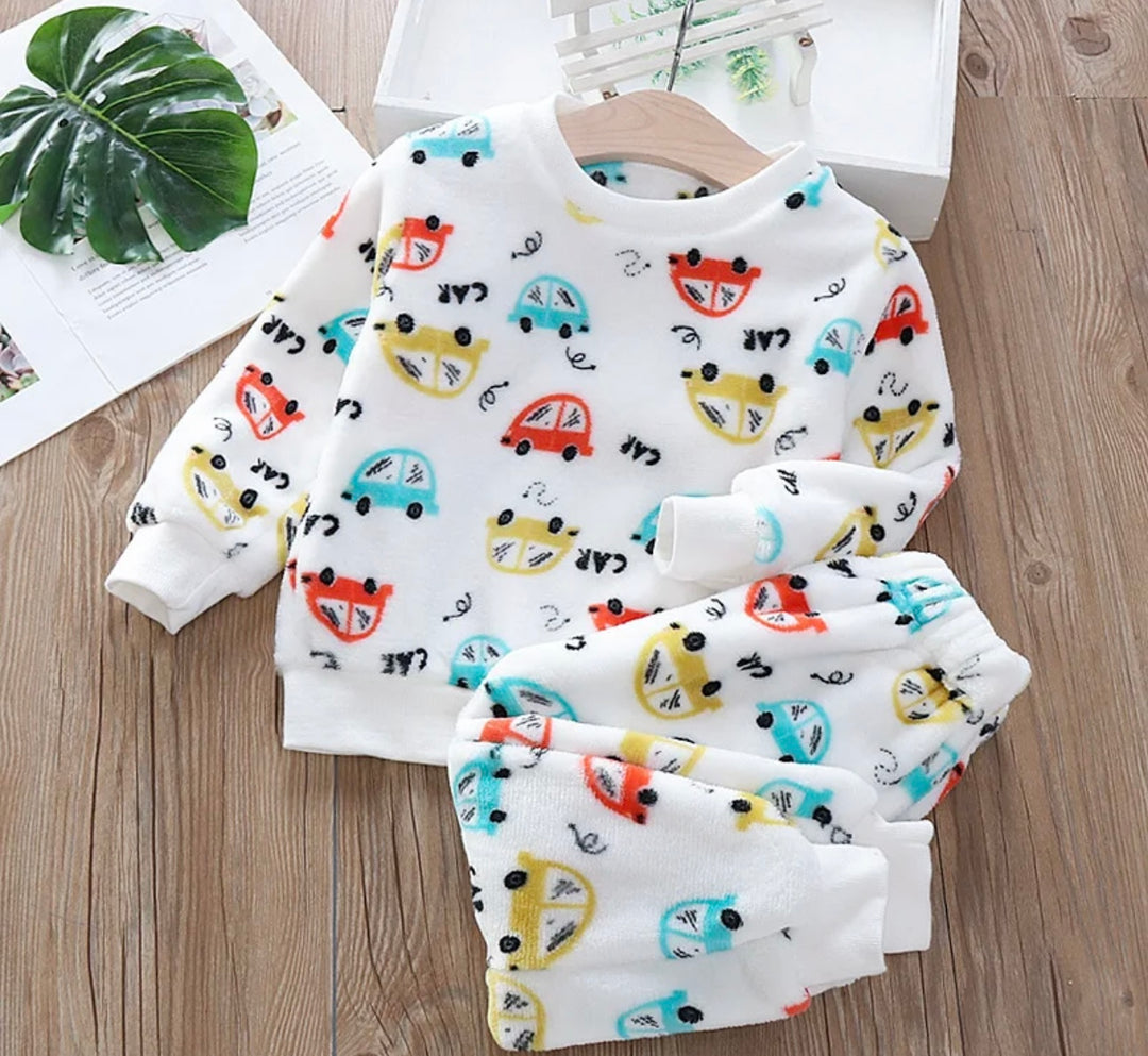 Baby Flannel Children Sleepwear Sets
