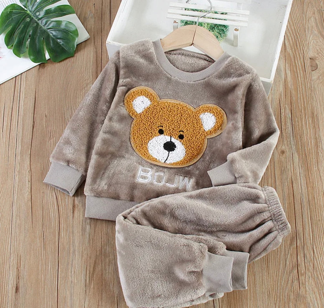 Baby Flannel Children Sleepwear Sets