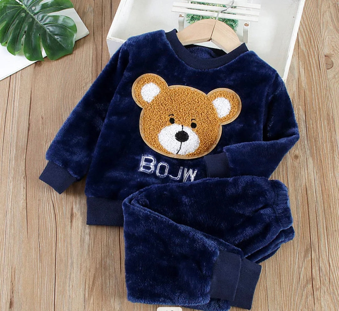 Baby Flannel Children Sleepwear Sets