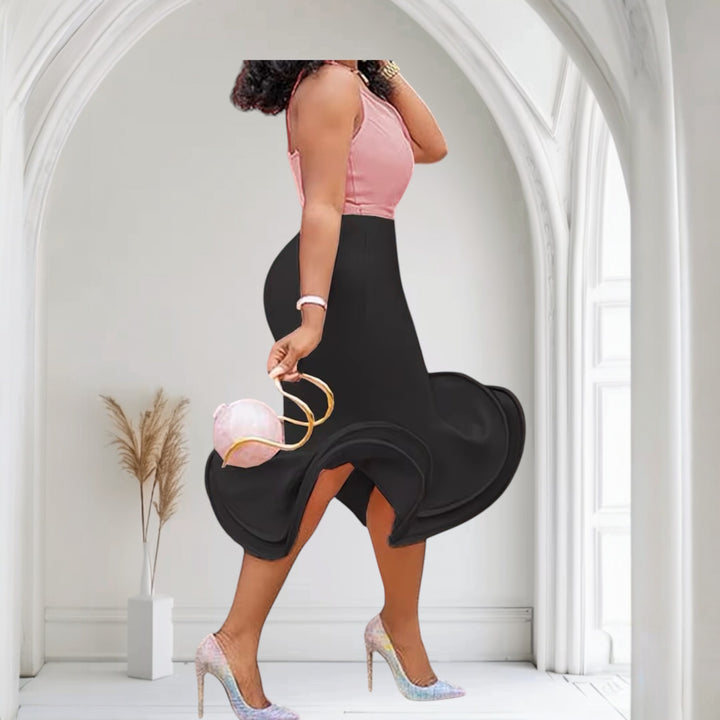 Flare Ruffles Mermaid Pencil Skirt Women