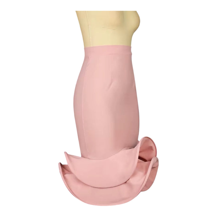 Flare Ruffles Mermaid Pencil Skirt Women