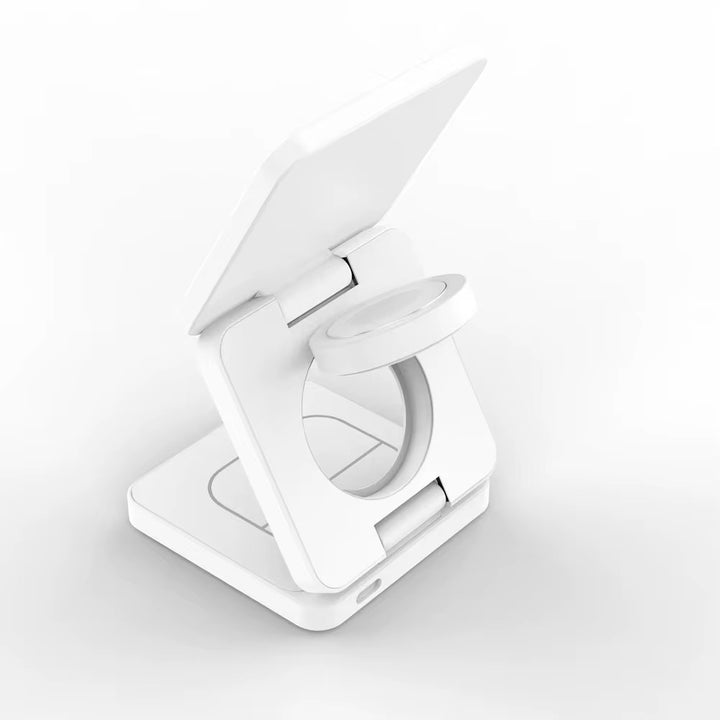 Magnetic Foldable 3 in 1 iPhone iPod iWatch Charger
