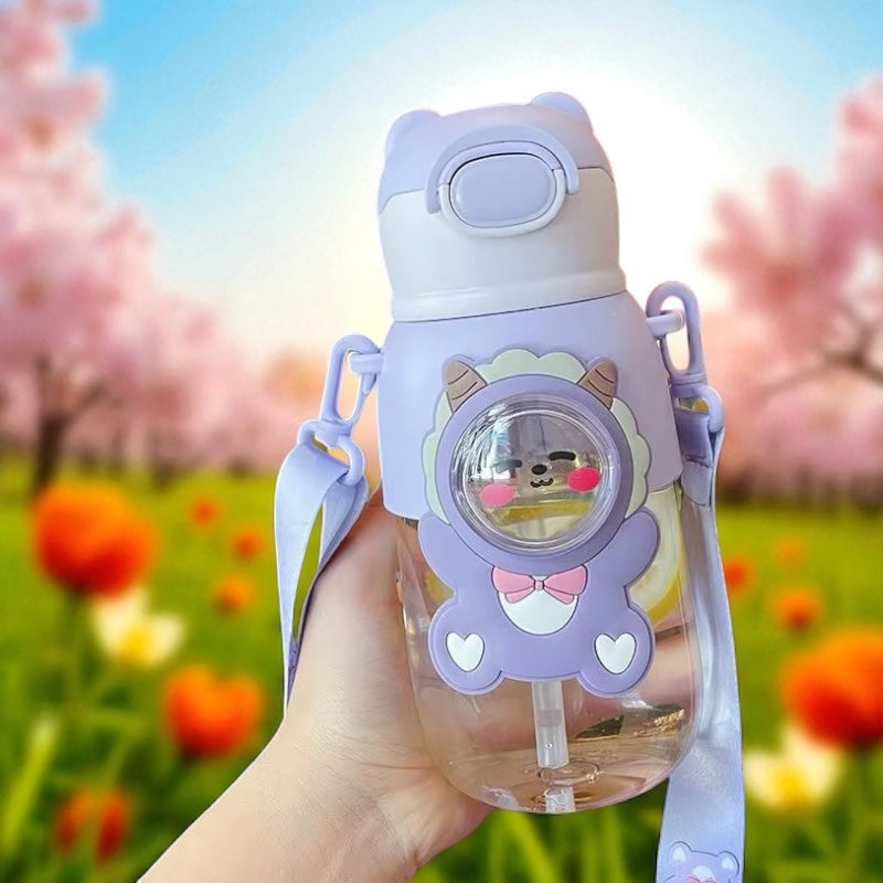 Kids Cartoon Plastic Water Bottle