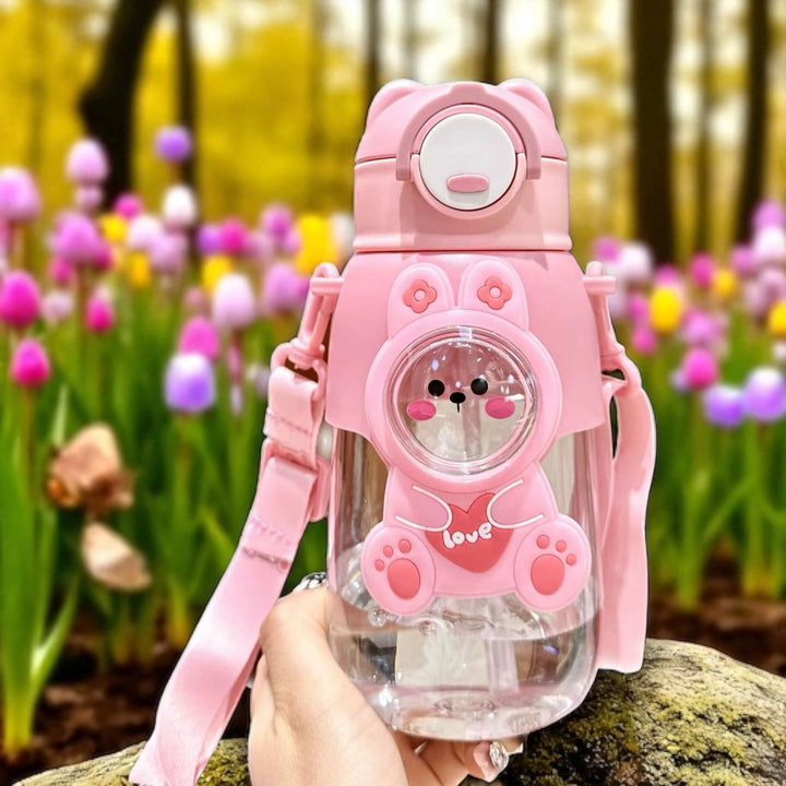 Kids Cartoon Plastic Water Bottle