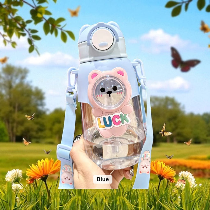 Kids Cartoon Plastic Water Bottle