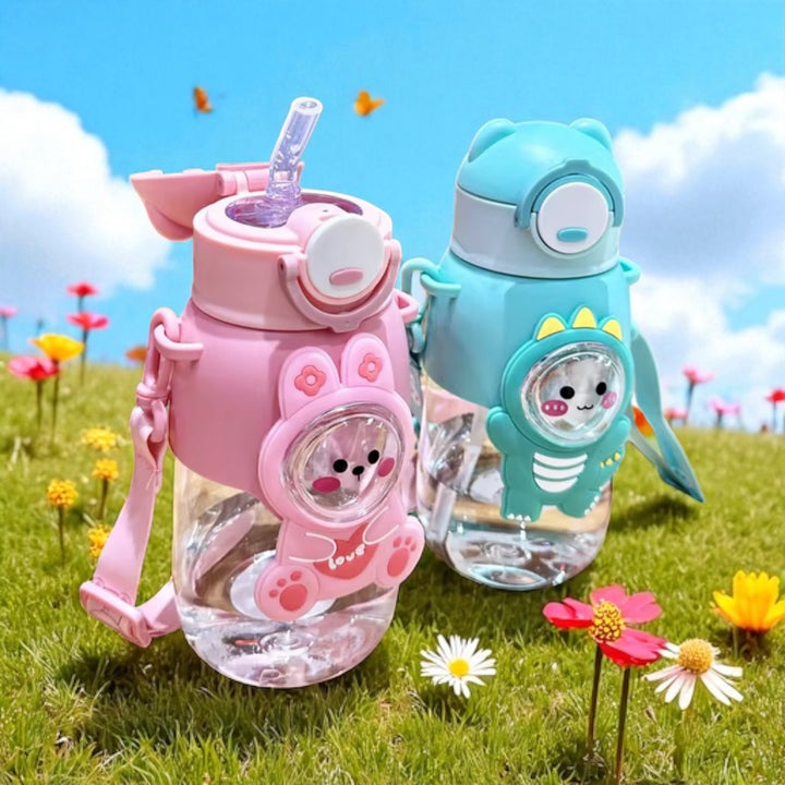 Kids Cartoon Plastic Water Bottle