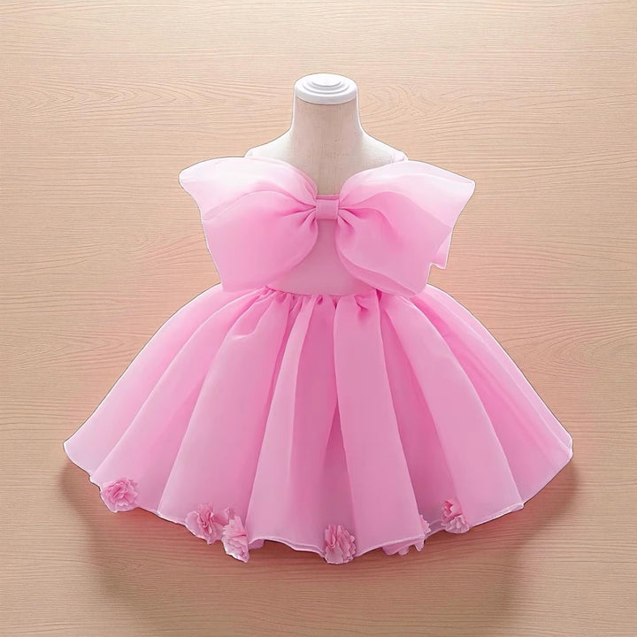 Lovely Big Bow Gown Girls Dress