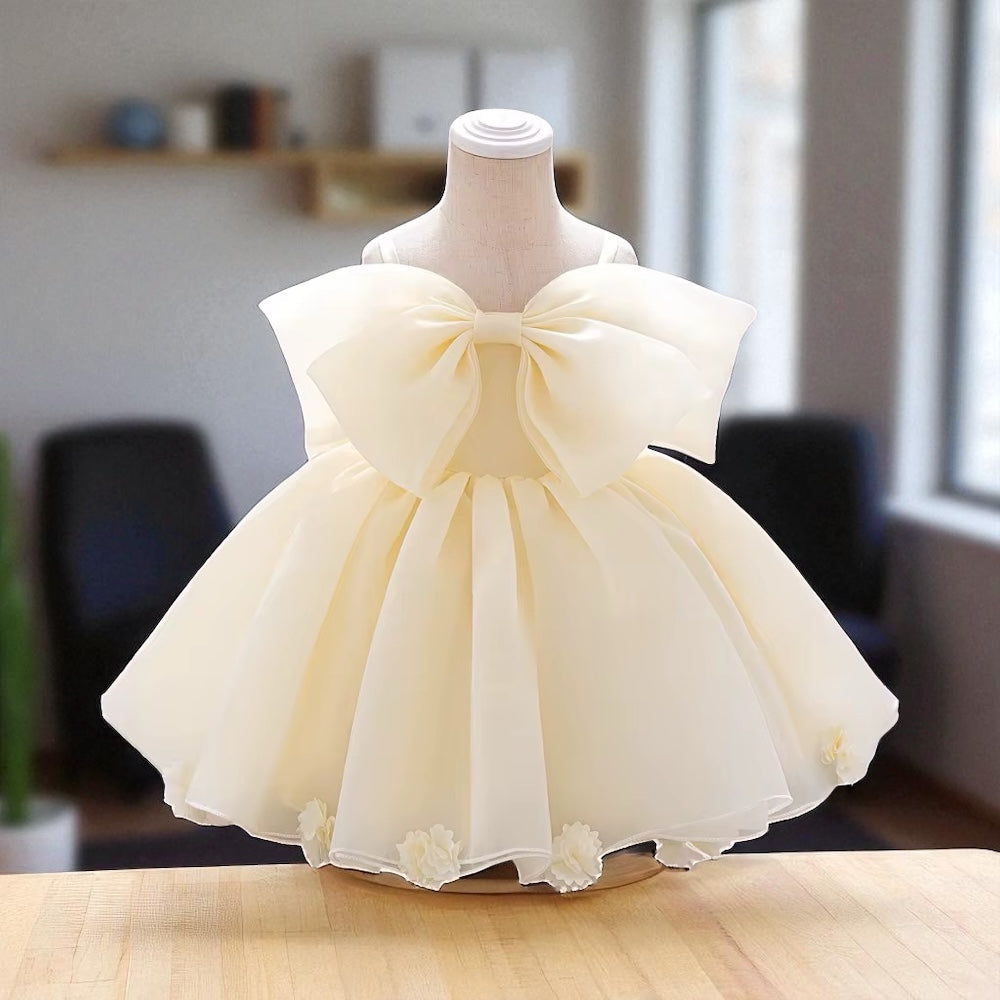 Lovely Big Bow Gown Girls Dress