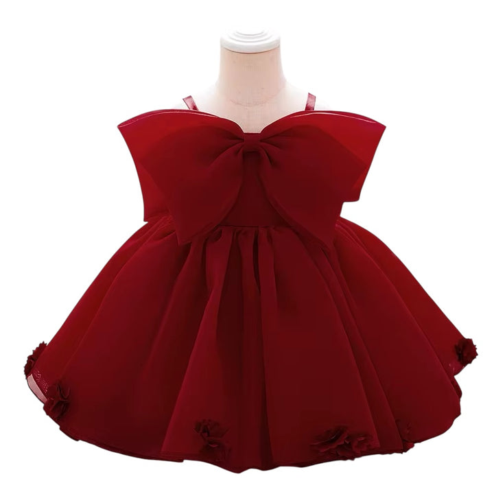 Lovely Big Bow Gown Girls Dress