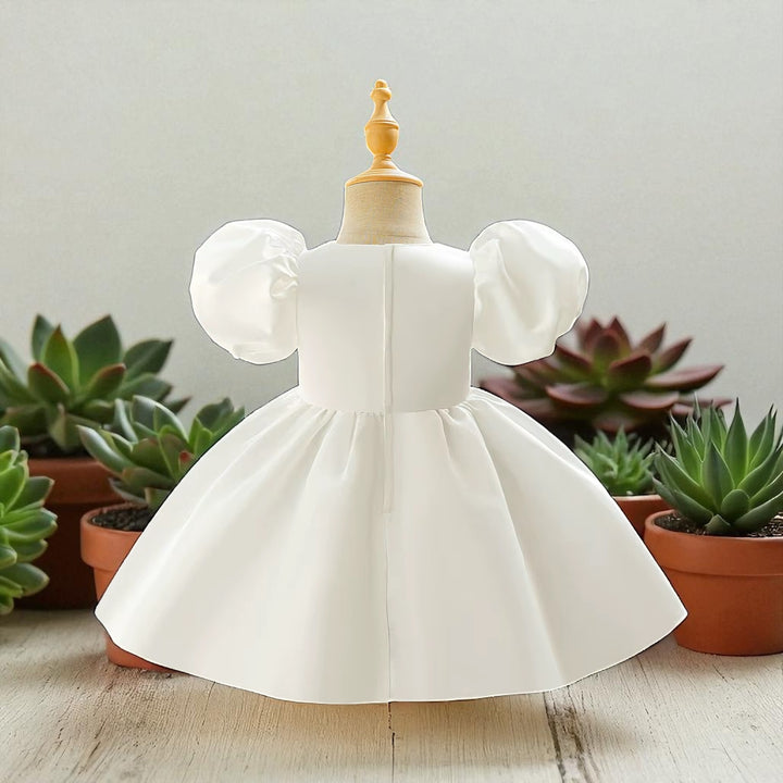 Floral O-neck Party Dress for baby girls