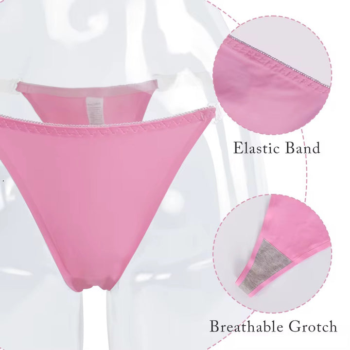 G-String Panties Adjustable Clear Strap