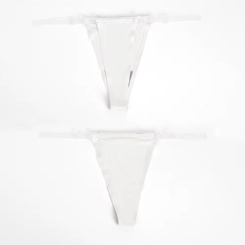 G-String Panties Adjustable Clear Strap