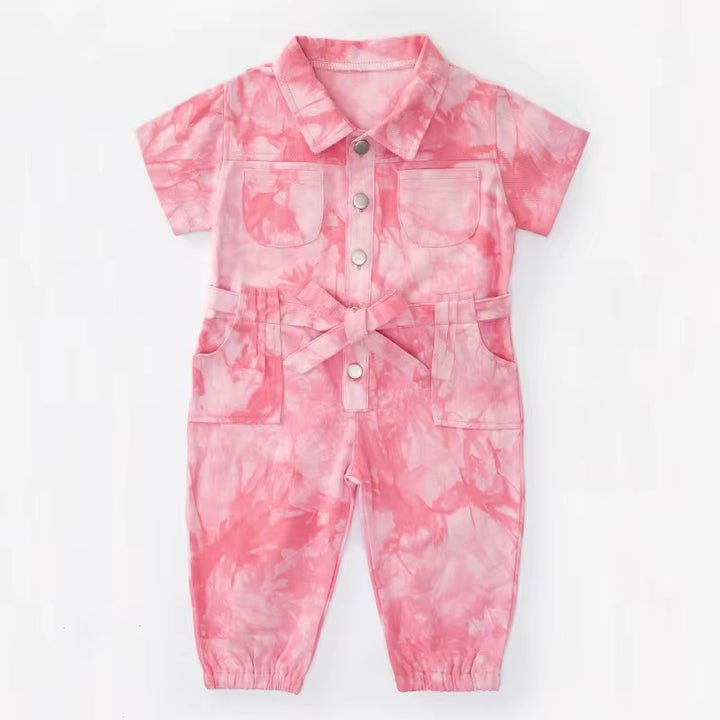 Kid Solid Color Jumpsuit