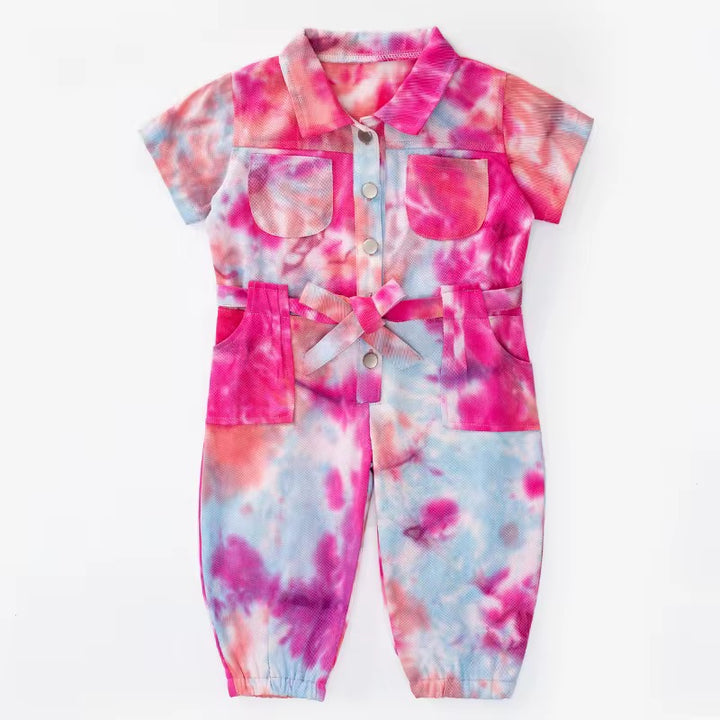 Kid Solid Color Jumpsuit