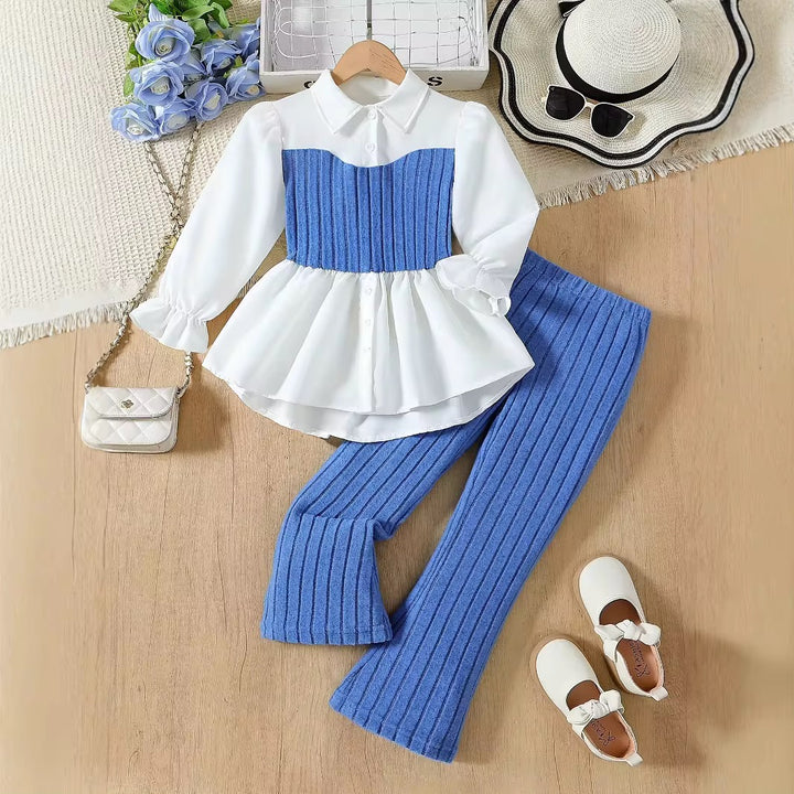 Knitted Cardigan Flare Sets