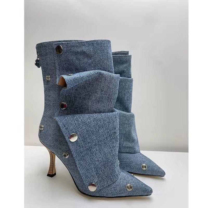 Slouchy Transformer High Heel Boots