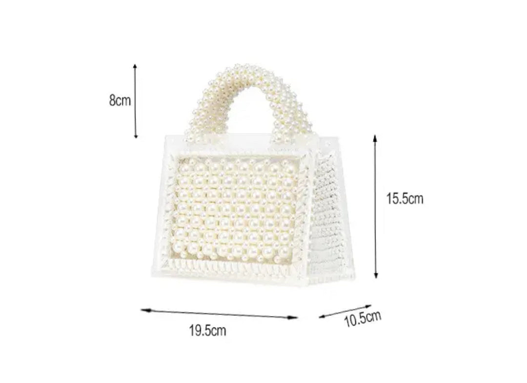 Pearl Acrylic Single Shoulder Across Evening Handbags