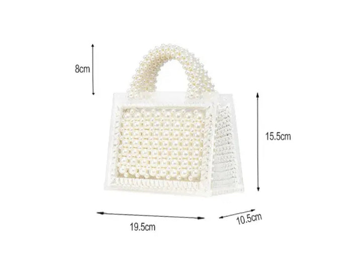 Pearl Acrylic Single Shoulder Across Evening Handbags